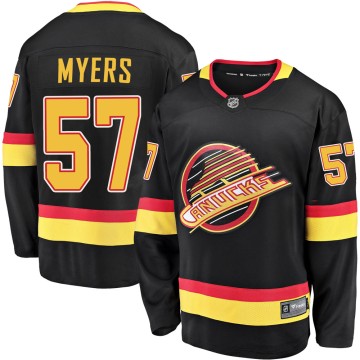 Premier Fanatics Branded Men's Tyler Myers Vancouver Canucks Breakaway 2019/20 Flying Skate Jersey - Black